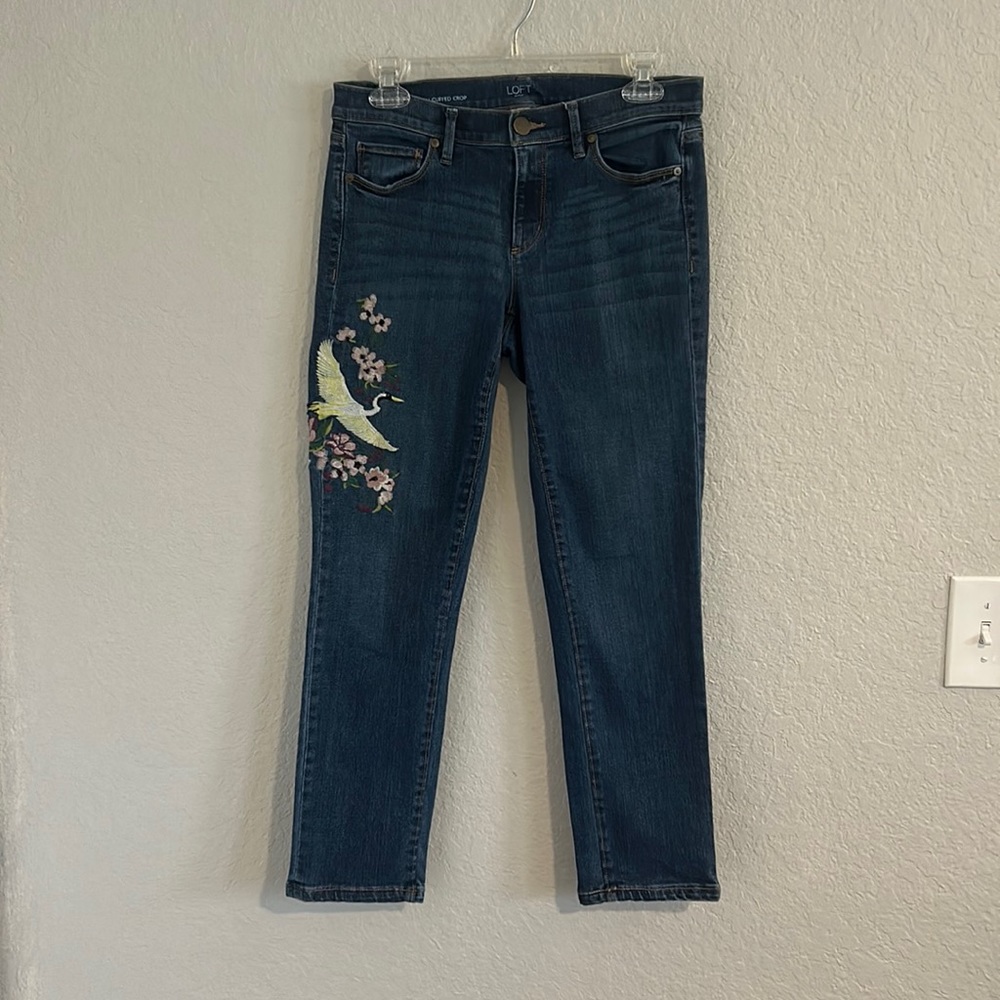 LOFT cuffed cropped jeans